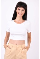 Tricou Dama Only Onlnulan Rib Short White